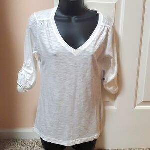 New York & Company Button Up Sleeve Top NWT